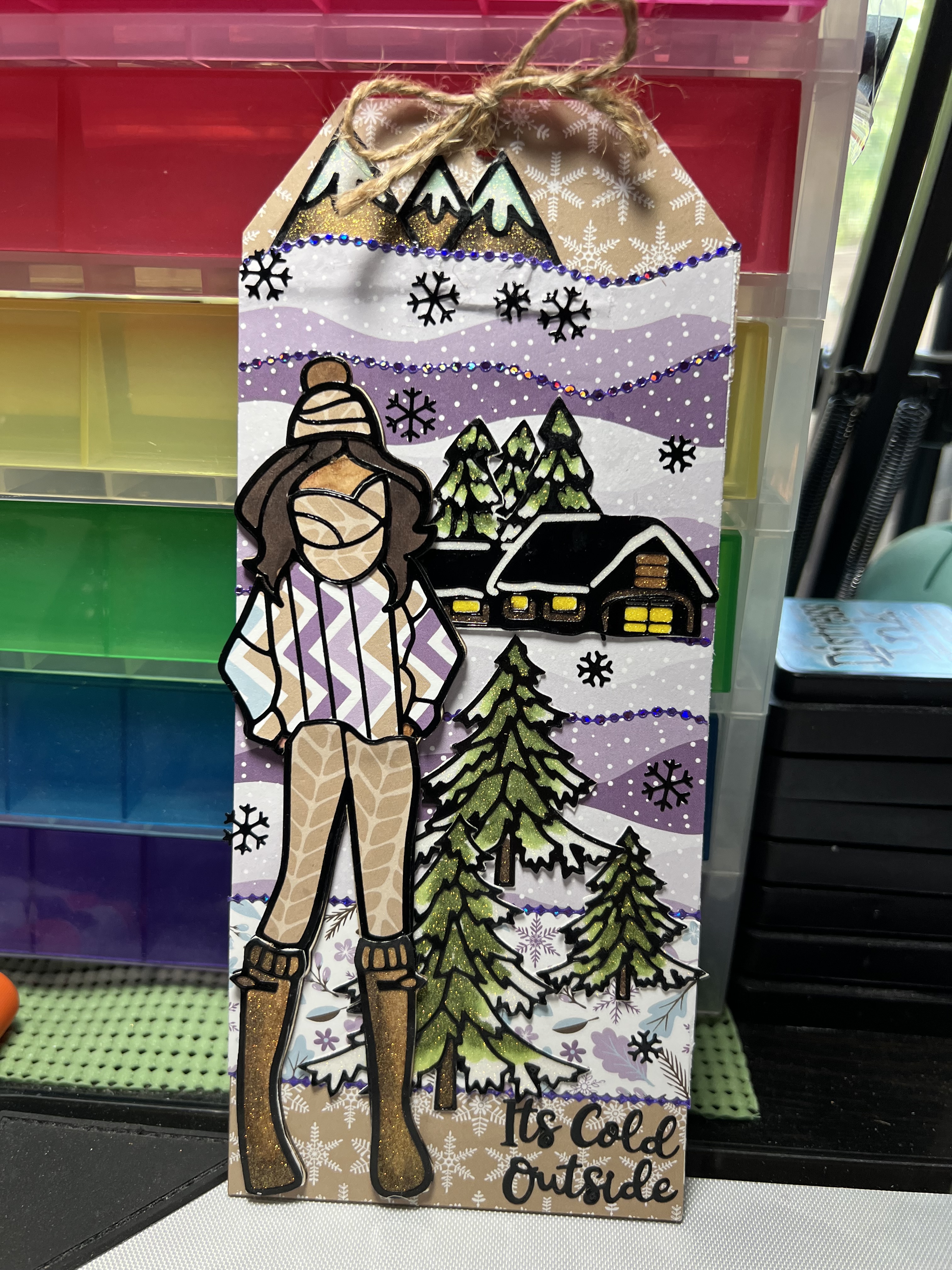 It’s Cold Outside Paper Doll&nbsp;Tag
