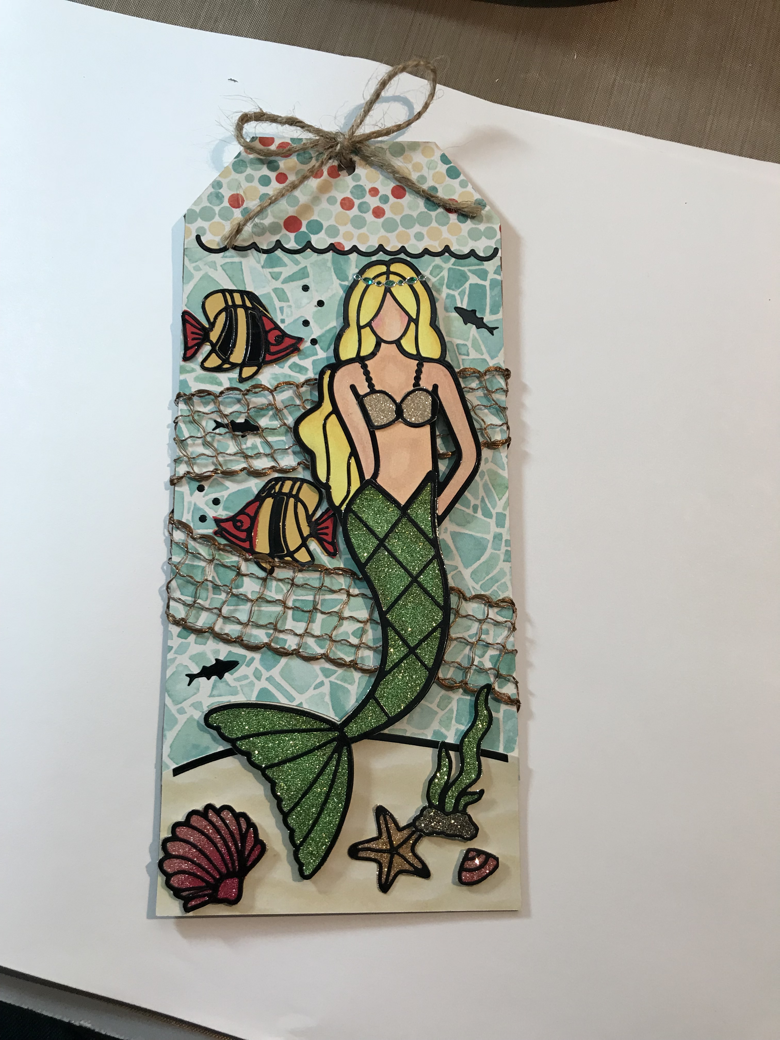 Under the Sea Paper Doll Tag Under the Sea Paper Doll Tag