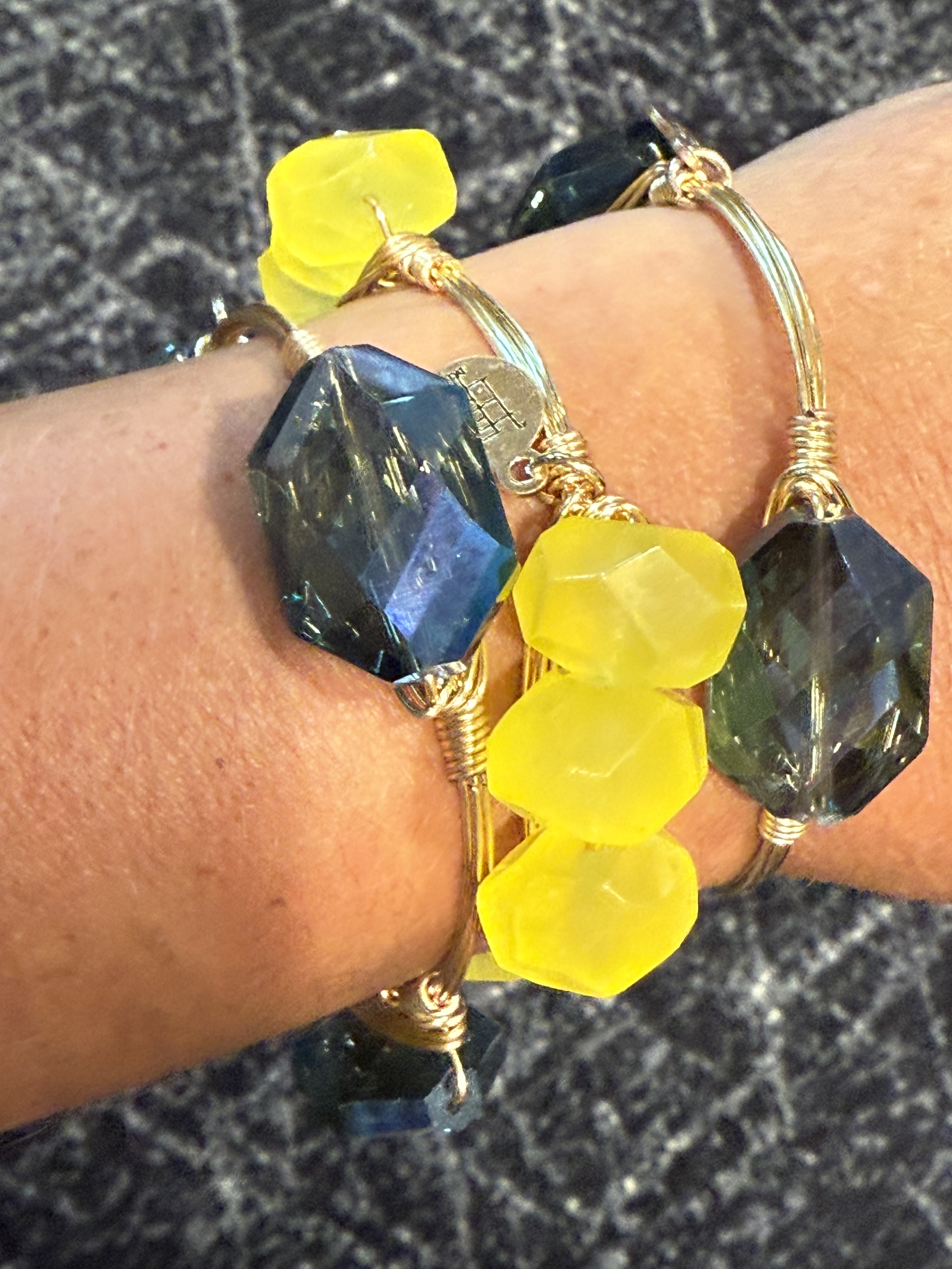 Navy and bright yellow combo Navy and bright yellow combo