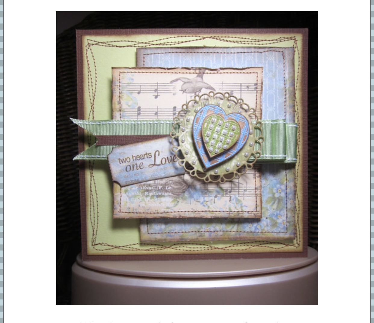 Stitched & layered&nbsp;card